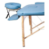 Массажный стол Atlas Sport 70 см складной 3-с деревянный (светло-голубой)