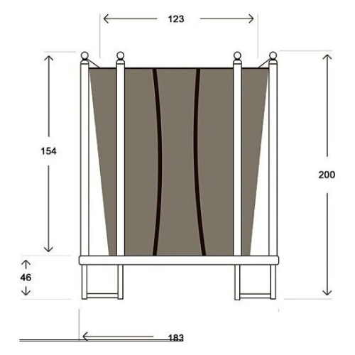Батут Hasttings Classic (182 см, зеленый)