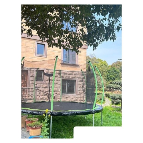 Батут Calviano Inside Master Green 374 см - 12ft (внутренняя сетка, с лестницей)