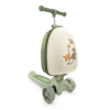 Самокат UNIX Kids Backpack Dino / Дино с рюкзаком бежевый