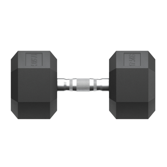 Гантель гексагональная UNIX Fit обрезиненная 17,5 кг, 2 шт.