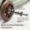 Самокат UNIX Kids Light с подсветкой, зеленый