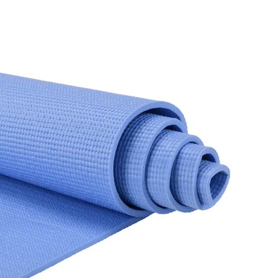 Коврик для фитнеса и йоги YM03-PVCYO-Blue 173 х 61х 0,6 см