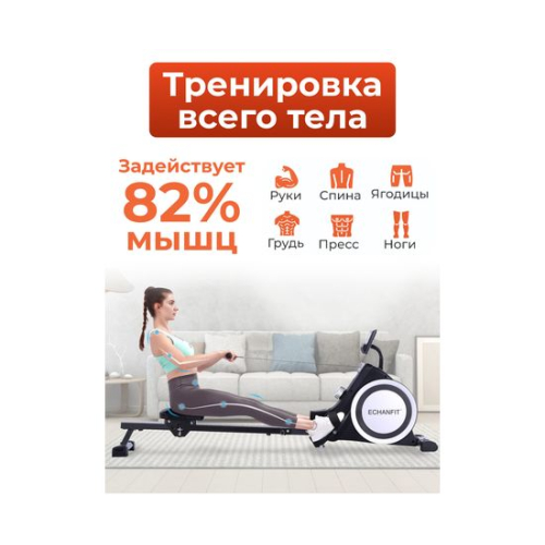 Гребной тренажер DFC ECHANFIT, складной