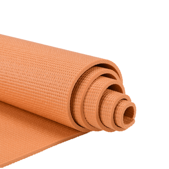 Коврик для фитнеса и йоги YM03-PVCYO-Orange 173 х 61 х 0,6 см