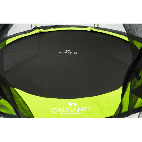 Батут пружинный с защитной сеткой Calviano 252 см - 8ft OUTSIDE master green