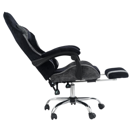 Вибромассажное кресло Calviano Amarone Black-Grey plush