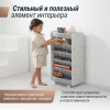 Стеллаж для книг UNIX Kids Storagebox / Ящик для хранения (5 уровней) серый