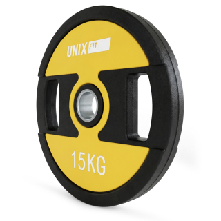 Диск уретановый c хватом UNIX Fit PRO 15 кг, 51 мм, 1 шт.