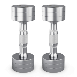 Гантель UNIX Fit PRO круглая хромированная 3 кг, 2 шт.