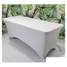 Стол Calviano 180-2 light (со скатертью, белый) 9733878