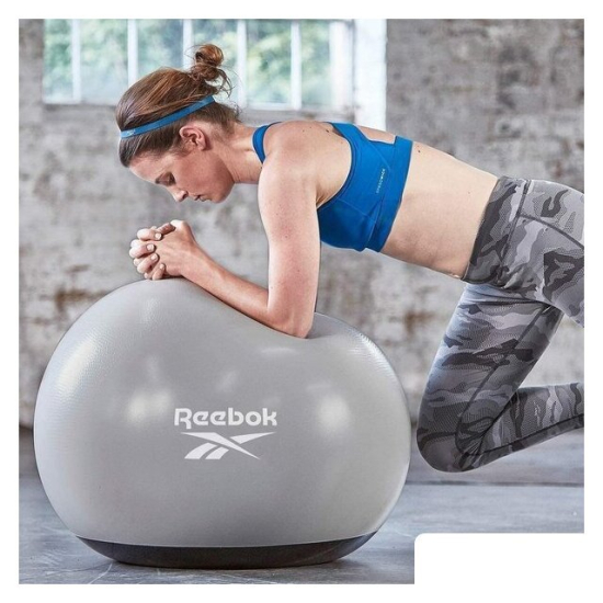 Гимнастический мяч Reebok Gymball RAB-40015BK 55 см (серый/черный)