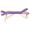 Массажный стол Atlas Sport 70 см складной 3-с деревянный (фиолетовый)
