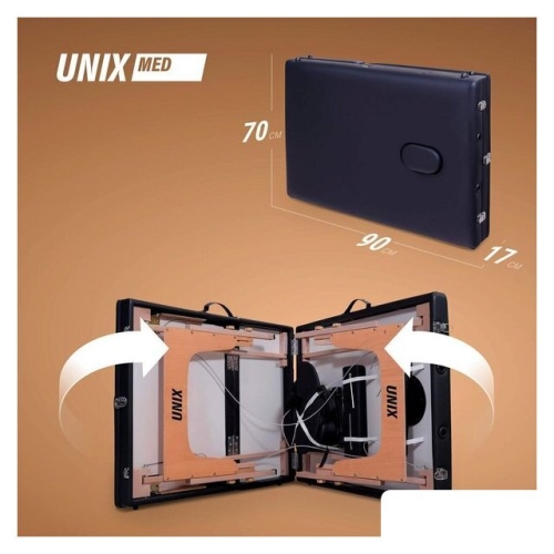 Массажный стол Unix Standard 3 Section (black)