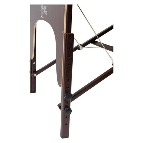 Массажный стол Atlas Sport 70 см XXL PRO с валиком складной 3-с деревянный (коричневый)