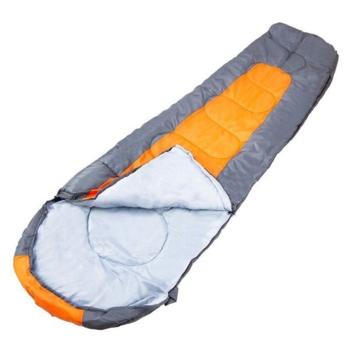 Спальный мешок Acamper Bergen 300г/м2 (левая молния, оранжевый/серый)