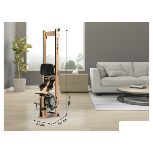 Гребной тренажер Unixfit Wood Rower Light