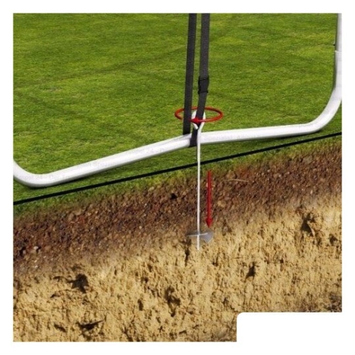 Батут Unix Line Classic 14ft Outside (синий/зеленый)