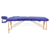 Массажный стол Atlas Sport складной 2-с деревянный 70 см (синий)