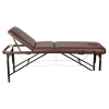Массажный стол Atlas Sport 70 см XXL PRO с валиком складной 3-с деревянный (коричневый)