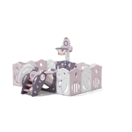 Игровой манеж UNIX kids SUPREME Space 200x240 Rose с качелями 9782444