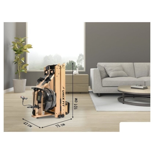 Гребной тренажер Unixfit Wood Rower Light