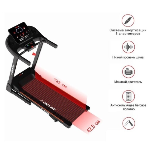 Электрическая беговая дорожка Unixfit ST-630R (черный)