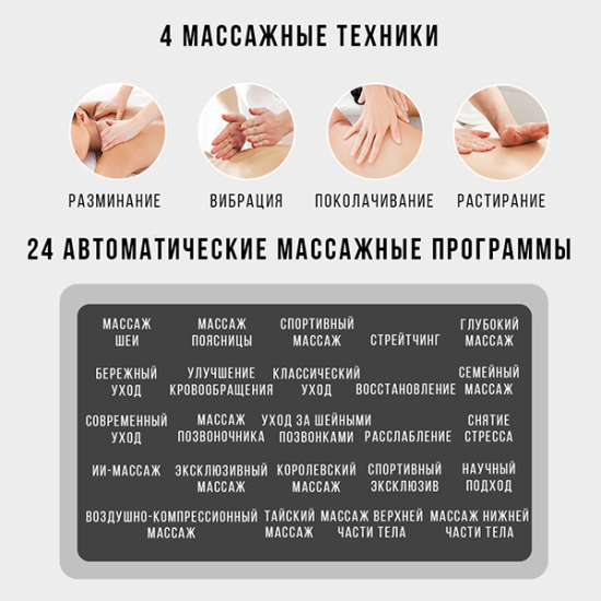 Массажное кресло Méridien Houston (black)