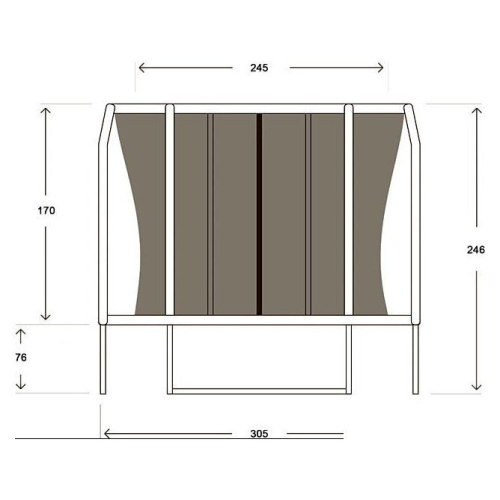 Батут Hasttings Sky Double (305 см)