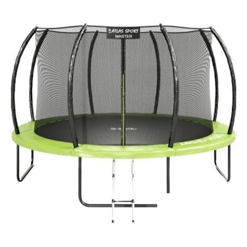 Батут Atlas Sport 374 см - 12ft Master (с лестницей, зеленый)