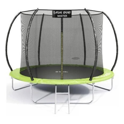 Батут Atlas Sport 252 см - 8ft Master (с лестницей, зеленый)