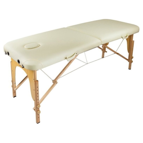 Массажный стол Atlas Sport складной 2-с деревянный 60 см (бежевый)