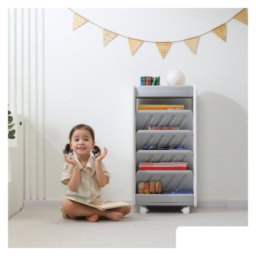 Стеллаж UNIX kids Storagebox (5 уровней, серый)