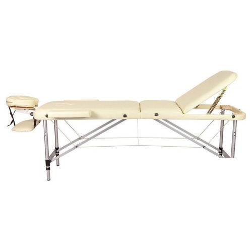 Массажный стол Atlas Sport складной 3-с алюминиевый 70 см (бежевый)