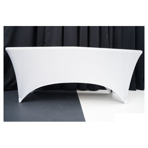 Стол Calviano 180-2 light (со скатертью, белый)