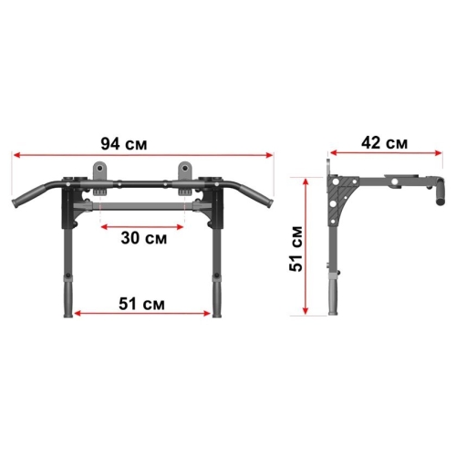 Турник с брусьями Leco IT Home [гп032164]