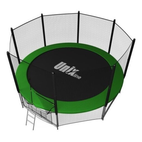 Батут Unix Line Classic 14ft Outside (синий/зеленый)