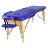 Массажный стол Atlas Sport складной 2-с деревянный 70 см (синий)