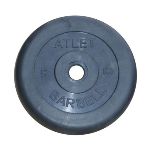 Диск обрезиненный BARBELL ATLET 5 кг / диаметр 31 мм