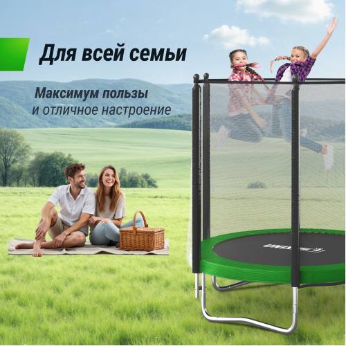 Батут UNIX Line Simple 6 ft Green (outside)