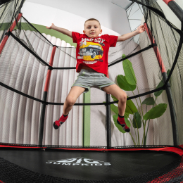 Батут DFC JUMP KIDS 55" красно-серый