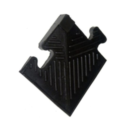 Уголок резиновый для бордюра, черный, толщина 20мм