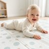 Игровой коврик складной UNIX Kids Circles / Круги 180x200 см серый