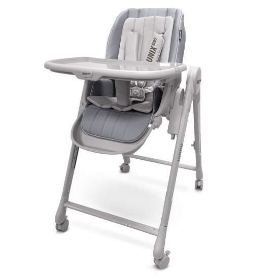 Стул для кормления UNIX Kids Torino светло-серый