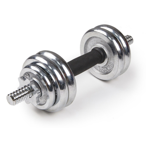Набор хромированных гантелей в чемодане ATLAS SPORT с соединительным грифом 15Kg