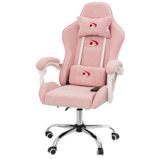 Вибромассажное кресло Calviano Nero pink plush