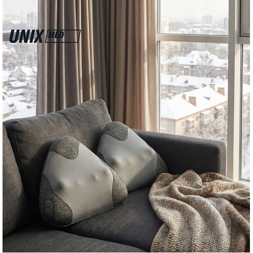 Массажная подушка UNIX Zen Grey
