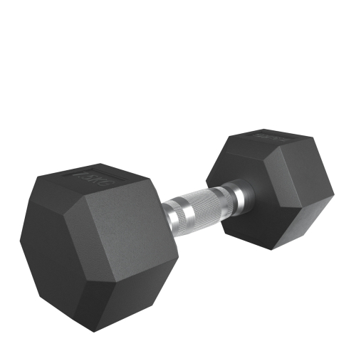 Гантель гексагональная UNIX Fit обрезиненная 7,5 кг, 2 шт.