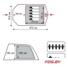 Кемпинговая палатка Baltic Wave 5 v2 TRAMP