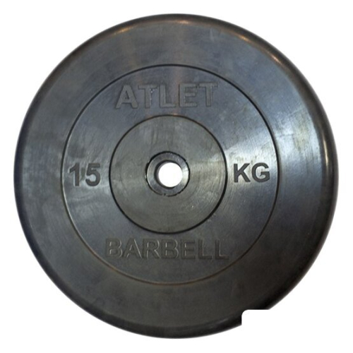Диск MB Barbell Атлет 26 мм (1x15 кг)